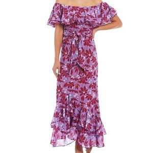 Sachin + Babi x Dillard's Purple Floral Maxi Dress NWT